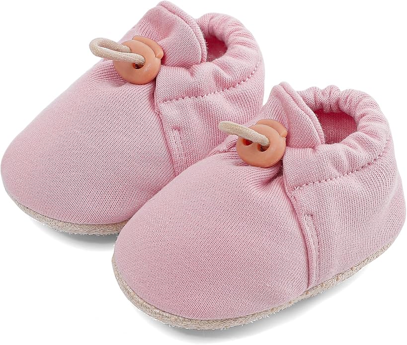 2 Pack Newborn Shoes Soft Sole Baby Sock Booties Drawstring Infant Boys Girls - Image 3