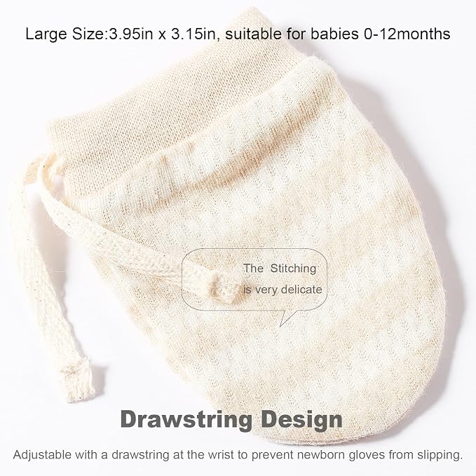 MOMSMENU Newborn Mittens No Scratch baby mitts - Image 5