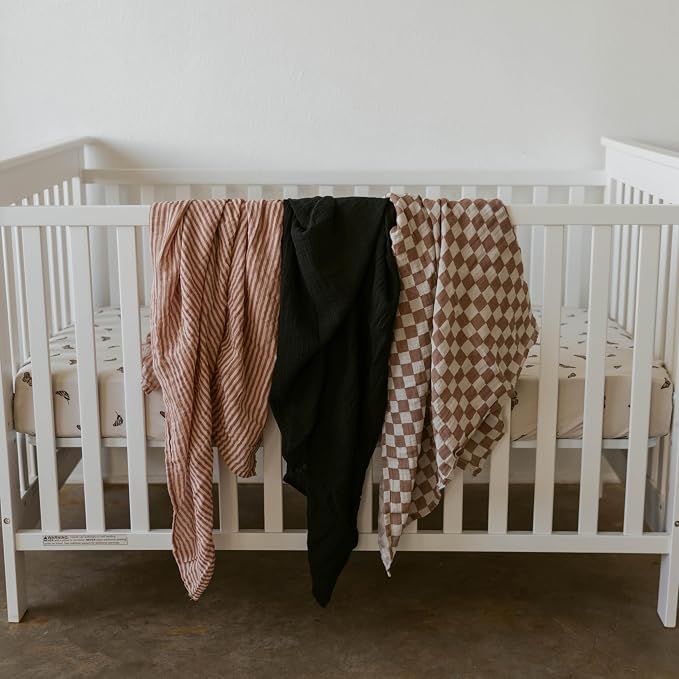 Parker Baby Co. Soft Muslin Baby Swaddle Blankets, 3 Pack - Image 6