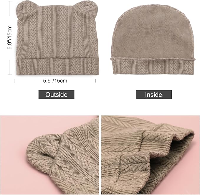 DRESHOW BQUBO 6 Pack Baby Beanie Hats - Image 7