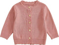 Baby Girl Cardigan Long Sleeve Button Up Sweater Toddler Girl Fall Outfits by Faithtur