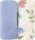 Moonybaby Muslin Swaddle Blankets 2-Pack, 100% Cotton, Oeko-TEX Standard 100 by Moonybabymonitor
