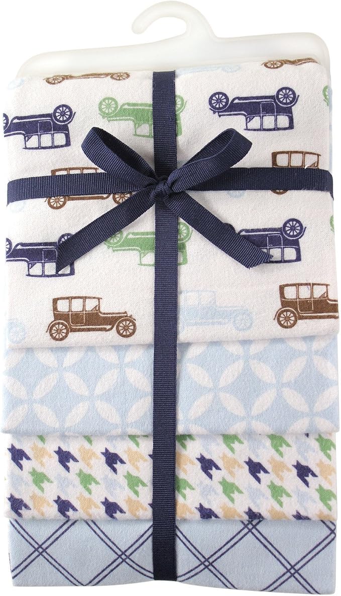 Hudson Baby Unisex Baby Cotton Flannel Receiving Blankets, One Size - Image 2