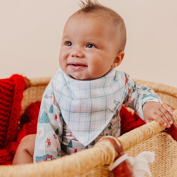 Copper Pearl Baby Bibs 4 Pack, Printed Bandana Drool Bibs - Image 5