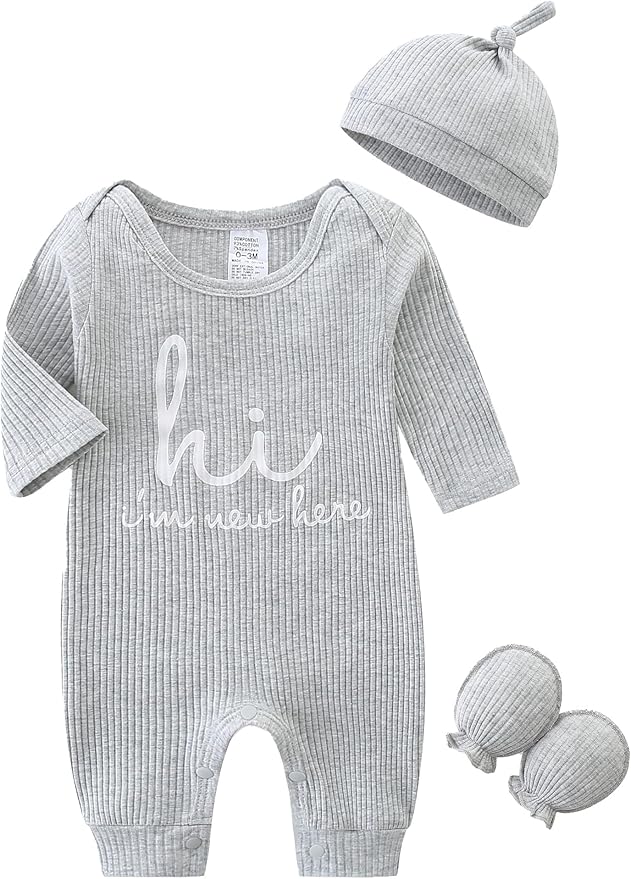 Babymine Newborn Coming Home Outfit Unisex Baby Clothes by BabymineStartFromTheHeart