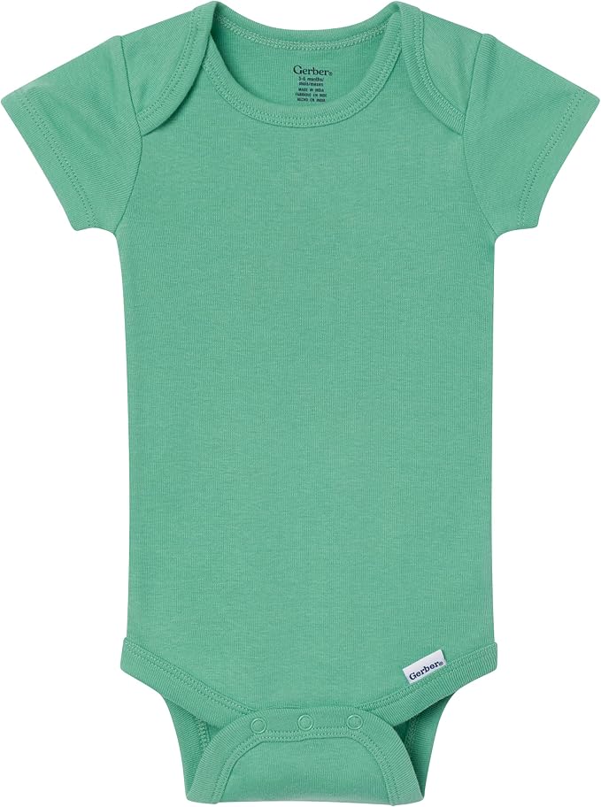 Gerber Baby Boys & Girls 8-Pack Short Sleeve Onesies Bodysuits - Image 6