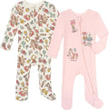 Disney Baby Girls' 2-Pack Footed Sleep N' Play Newborn to Infant by Disney