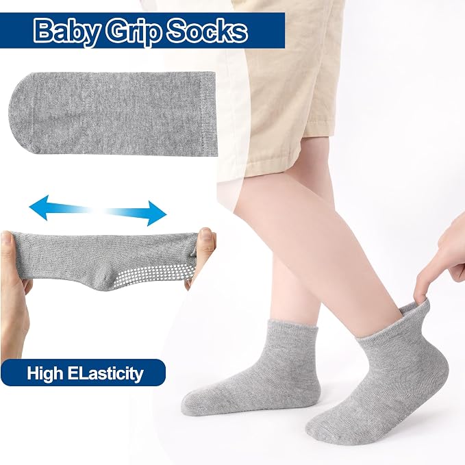 GRPSKCOS Baby Socks Non Slip 12 Pairs Toddler Anti Skid Socks - Image 4