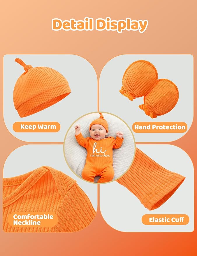 Babymine Newborn Coming Home Outfit Unisex Baby Clothes - Image 5
