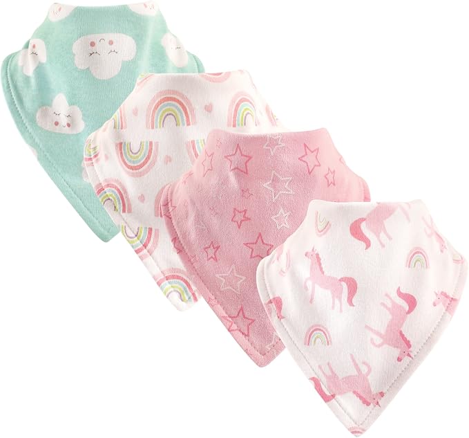 Luvable Friends Unisex Baby Cotton Bandana Bibs - Image 2