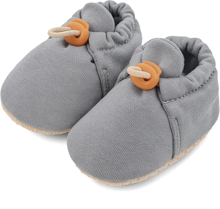 2 Pack Newborn Shoes Soft Sole Baby Sock Booties Drawstring Infant Boys Girls - Image 4