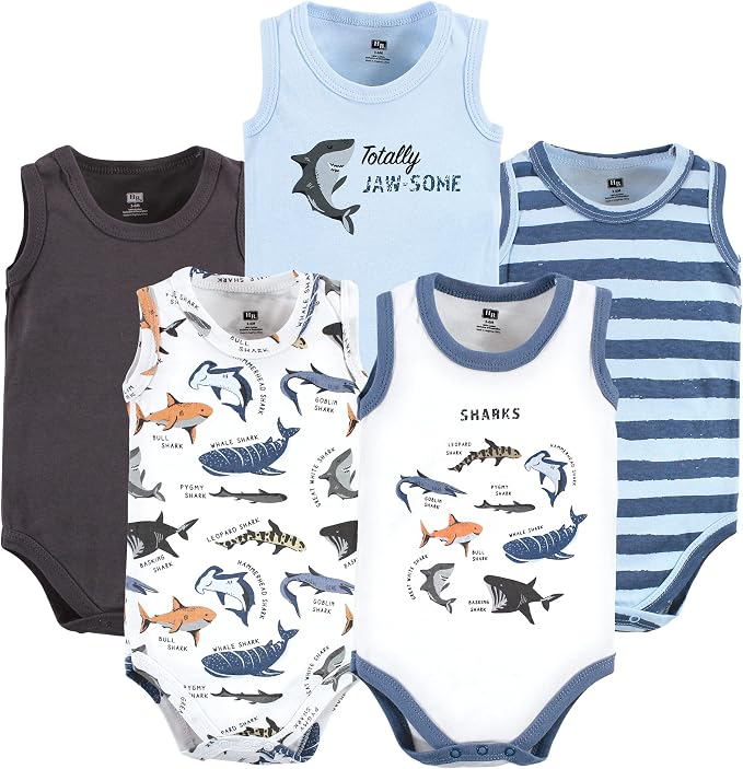 Hudson Baby Unisex Baby Cotton Sleeveless Bodysuits by HudsonBaby