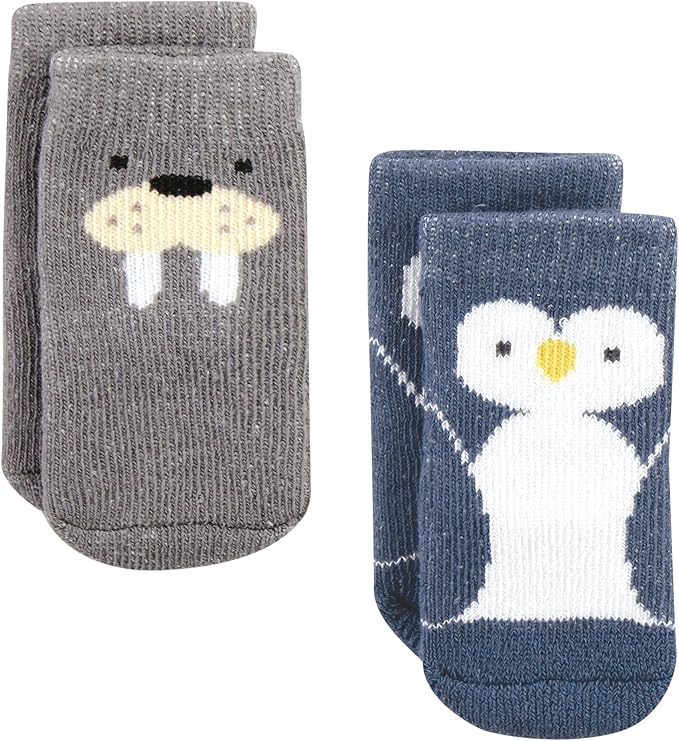 Hudson Baby Baby 8-pack Cotton Rich Newborn and Terry Socks - Image 3