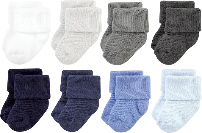 Hudson Baby Baby 8-pack Cotton Rich Newborn and Terry Socks by HudsonBaby