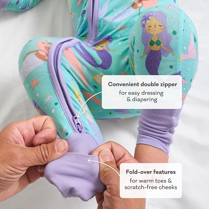 Little Sleepies Pajamas for Baby Boys & Girls, Viscose from Bamboo Baby Pajamas - Image 5