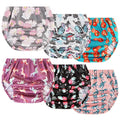 Joyoroy Diaper Covers for Girls Rubber Pants for Toddlers Plastic Diaper Covers 5T Toddler Plastic Training Pants Plastic Underwear Covers for Potty Training Rubber Training Pants for Toddlers