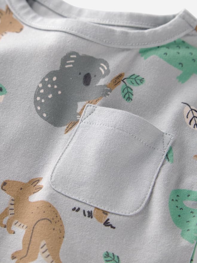 little planet by carter's Unisex Baby Organic Cotton Gauze Shortall - Image 2