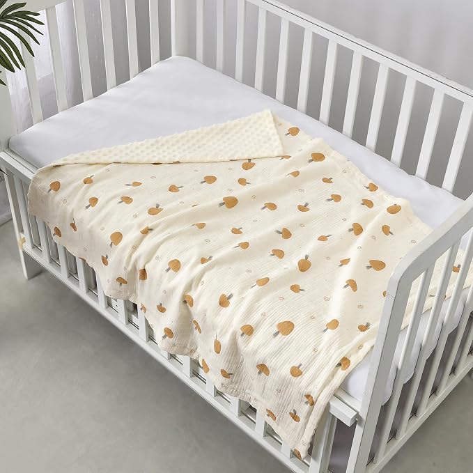 CREVENT 30''X40'' Organic Muslin Cotton Baby Blanket - Image 4