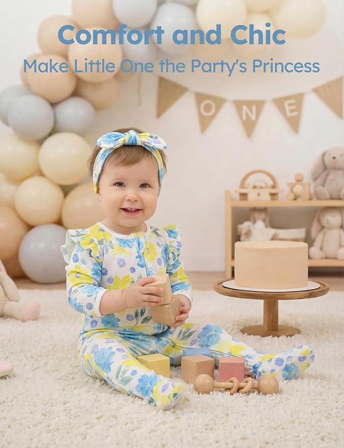 Yoofoss Baby Sleepers Baby Girl Clothes 100% Organic Cotton Pajamas - Image 2