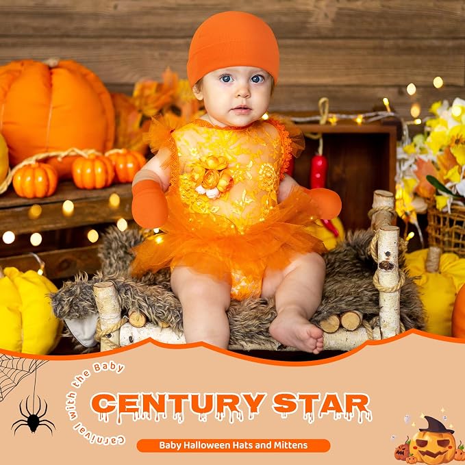 Century Star Cotton Newborn Baby Beanie Hats and Mittens Set Infant Hats - Image 4