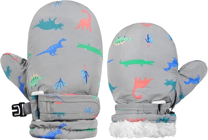 Toddler Mittens Lined Fleece Snow Gloves by Fynnsure