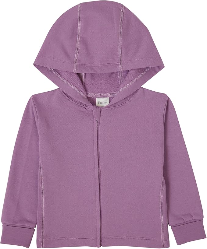 Hanes Baby Pure Comfort French Terry Hoodie, Infant Full-zip Hooded Jacket by Hanes
