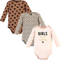 Hudson Baby Baby Girls' Cotton Long-sleeve Bodysuits 3-pack by HudsonBaby