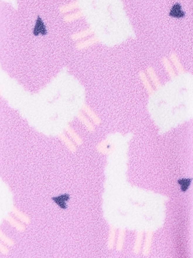 Simple Joys by Carter's Baby Girls' Cotton and Fleece Footed Sleep and Play - Image 3