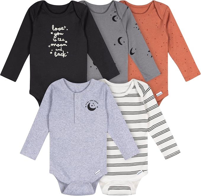 Gerber Baby Boys 6-Pack Long Sleeve Onesies Bodysuit by Gerber