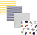 Hudson Baby Unisex Baby Cotton Poly Flannel Receiving Blankets, Sports Fan by HudsonBaby