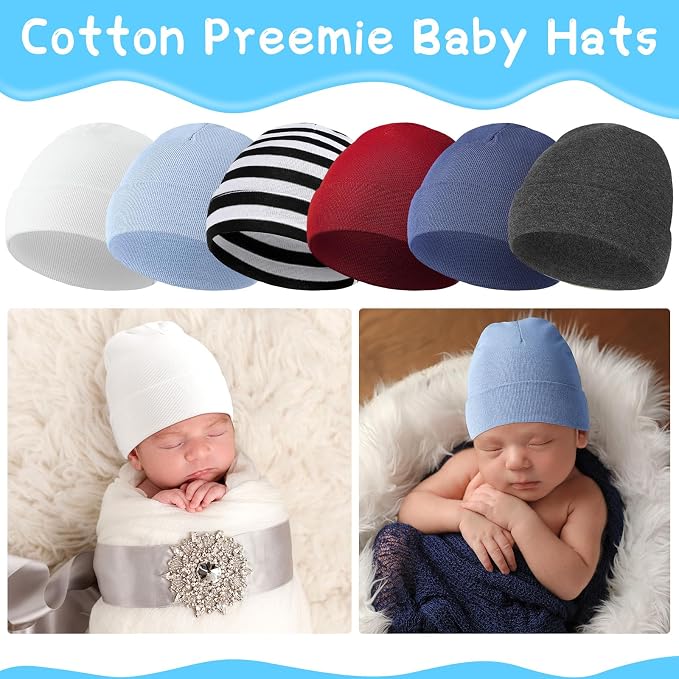 Newcotte 6 Preemie Hats - Image 3