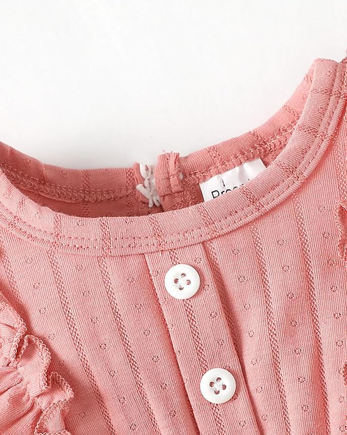 Mioglrie Newborn Baby Girl Clothes 1 Piece Infant Fall Winter Romper Outfit | - Image 5