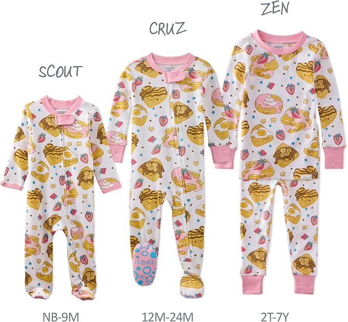 Butterblu Scout Sleep & Play 100% Organic Cotton Footed Zip Front PJs | GOTS - Image 5