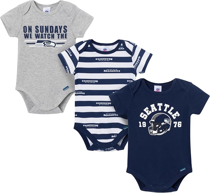 Gerber NFL Baby Boys 3-Pack Onesie Bodysuit by Gerber