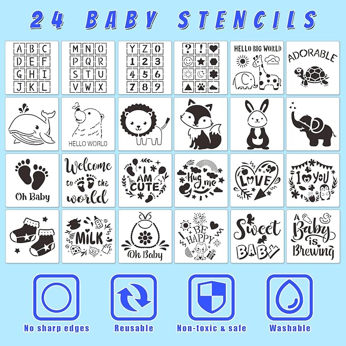 Bibs Bodysuits Baby Shower Game Sign Set Newborn Onesies Feeder Gift Fabric - Image 5