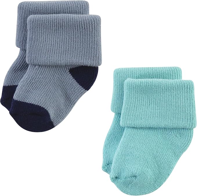Hudson Baby Baby 8-pack Cotton Rich Newborn and Terry Socks - Image 5