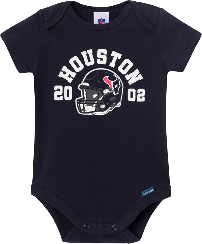 Gerber NFL Baby Boys 3-Pack Onesie Bodysuit - Image 2