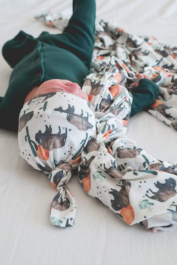 Copper Pearl Swaddle Blankets for Newborns | Soft Stretchy Receiving Blankets - Image 9