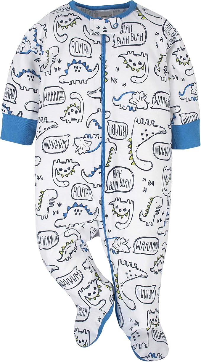 Onesies Brand Baby Boys' 4-pack Sleep 'N Play Footies - Image 4