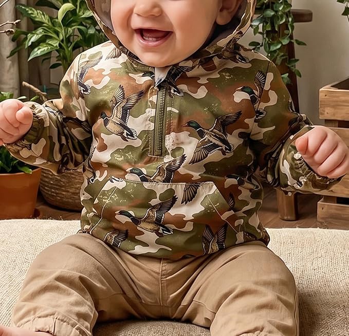 Toddler Windbreaker Jacket Baby Girl Hooded Zip Up Sweatshirt Winter Jacket - Image 4