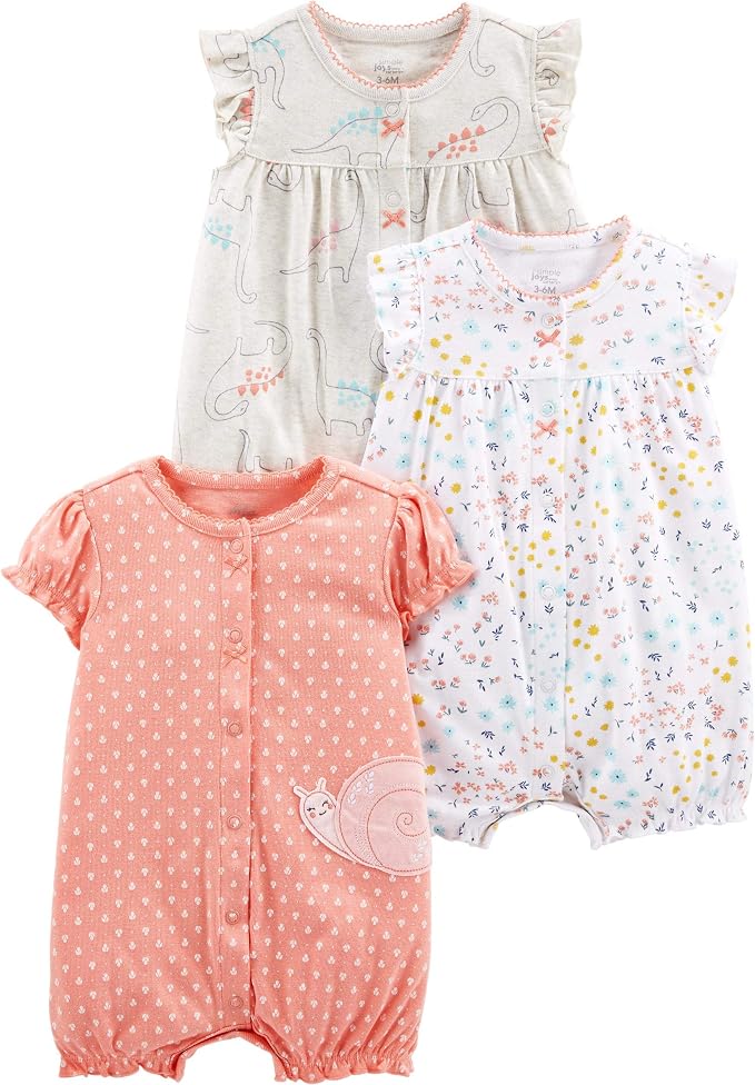 Simple Joys by Carter's Baby Boys 3 pack Snap up Rompers by SimpleJoysbyCarters