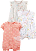 Simple Joys by Carter's Baby Boys 3 pack Snap up Rompers by SimpleJoysbyCarters
