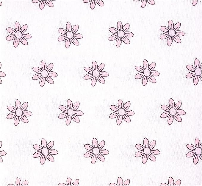 Hudson Baby Infant Girls Cotton Flannel Receiving Blankets 4-Pack, One Size - Image 6