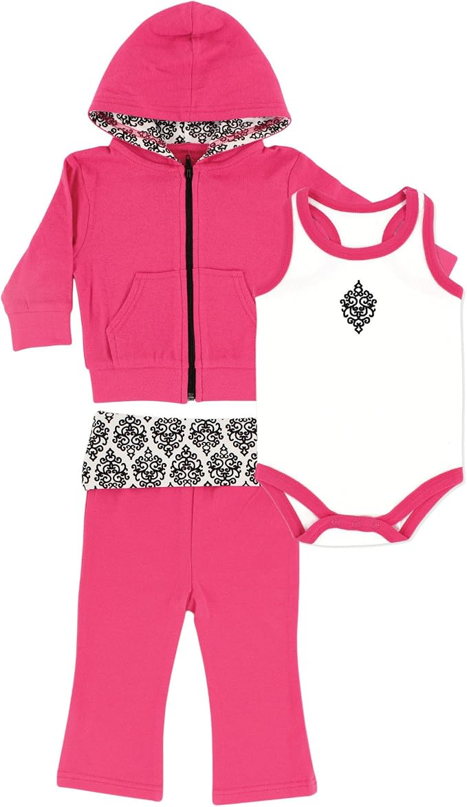 Yoga Sprout Bodysuit, and Track Jacket Set by Yoga+Sprout