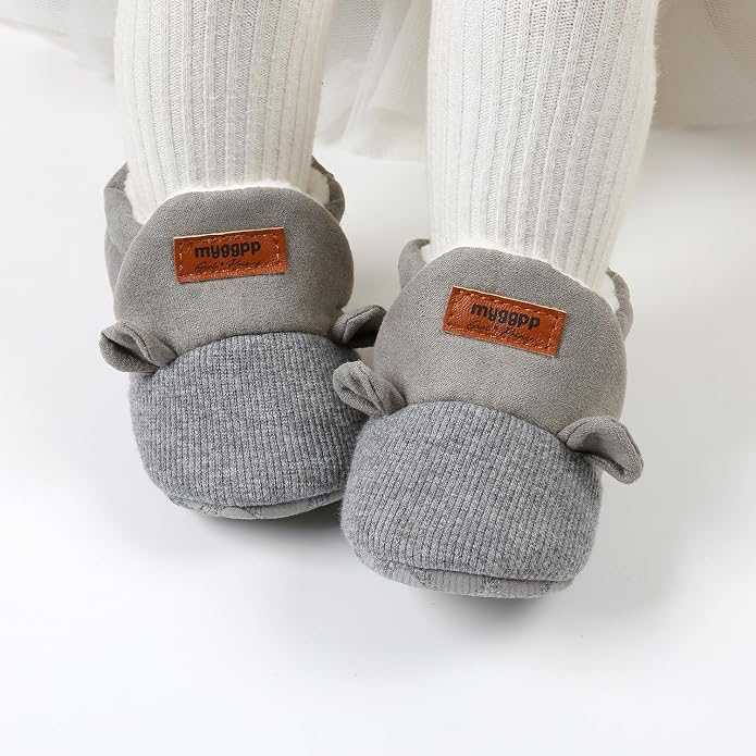Baby Booties Cozy Fleece Slippers Soft Baby Shoes - Image 3