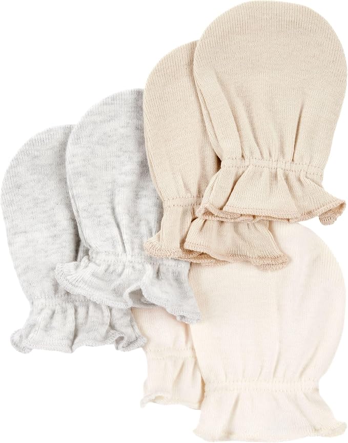 Carter's Baby Girls' 3-Pack Scratch Mittens Set by Carters