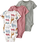 little planet by carter's Unisex Baby 3-pack Short Sleeve Bodysuits Made by LittlePlanet