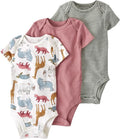 little planet by carter's Unisex Baby 3-pack Short Sleeve Bodysuits Made by LittlePlanet