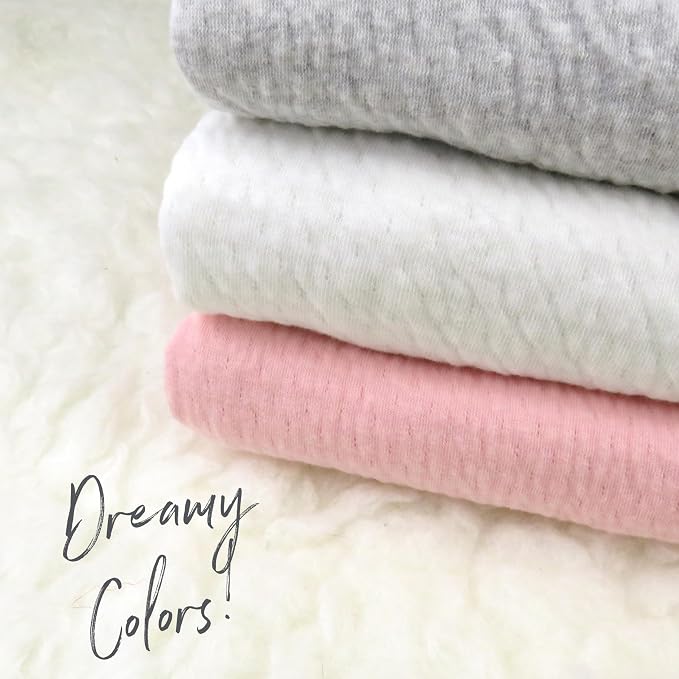 HonestBaby Matelasse Reversible Receiving Blanket 100% Organic Cotton - Image 4