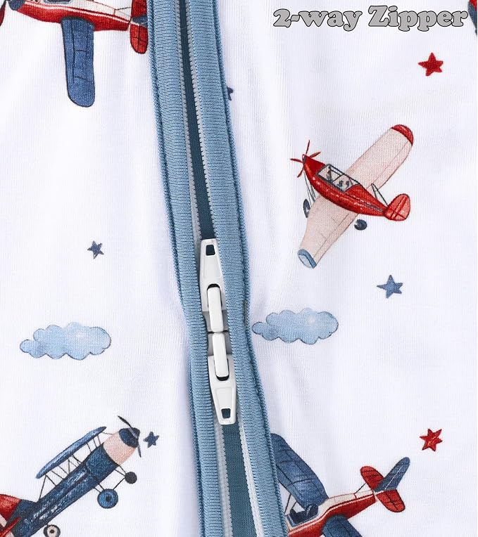 Baby Viscose of Bamboo Convertible Footie Pajamas - Image 4